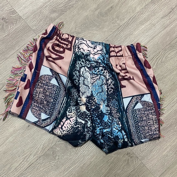Fringe Blanket Shorts - Picture 2 of 2